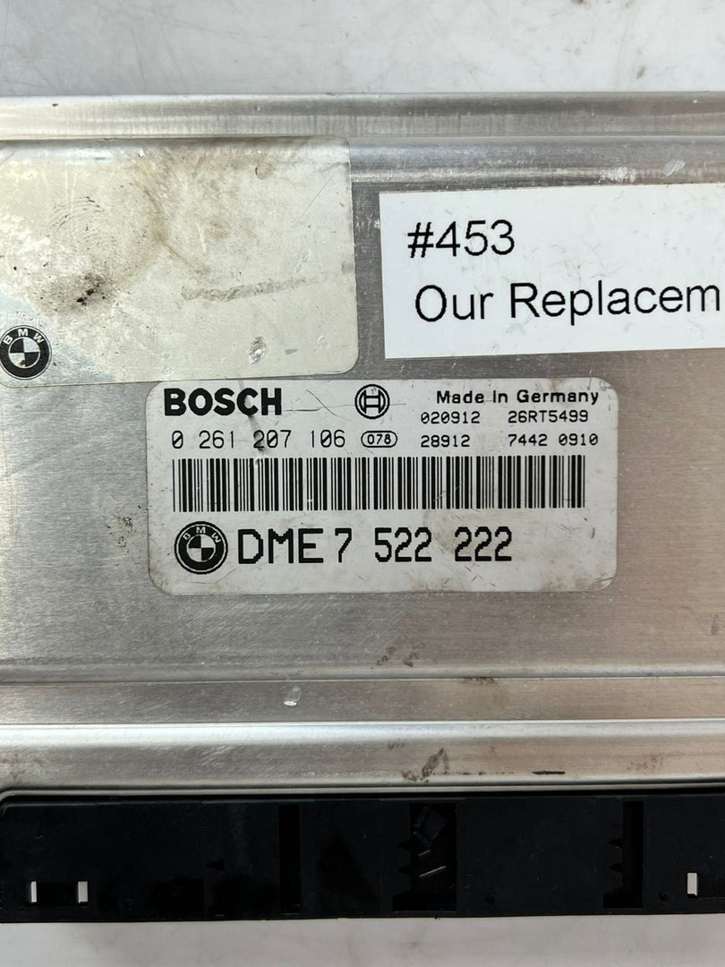 2003 BMW X5 E53 with M62 Engine Control Unit ECU  COMPLETE SET 7522222 OEM