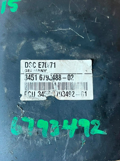 2010-2011 BMW X5 E70 and X6 E71 ABS DSC Pump Control Unit 6793492 OEM