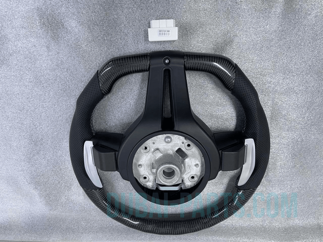 Carbon Fiber Steering Wheel FOR BMW F30 F32 Series MSport With Paddle Shifts LED