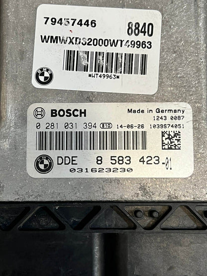 2015 Mini Cooper R60 N47N Engine Control Unit ECU SET DDE+CAS3+2KEYS 8583423