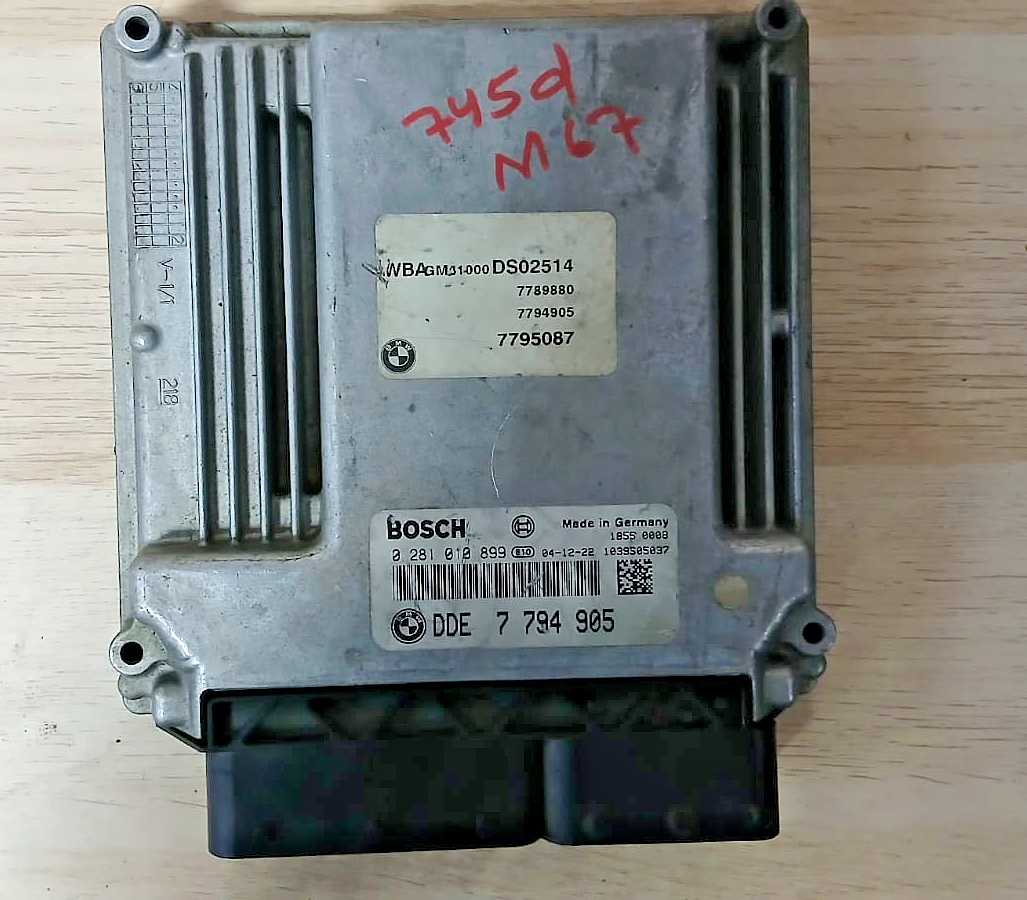 BMW 745D E65 E66 M67 ENGINE CONTROL UNIT 7794905