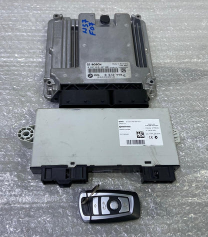 OEM BMW F07 N57N Engine Control Unit Module ECU DDE SET 8572440 BOSCH