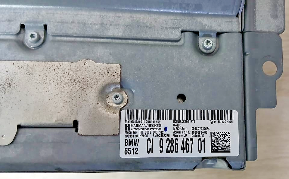 BMW OEM Navigation Audio CD Head Unit 9286467 F20 F30 F10 F02 Genuine