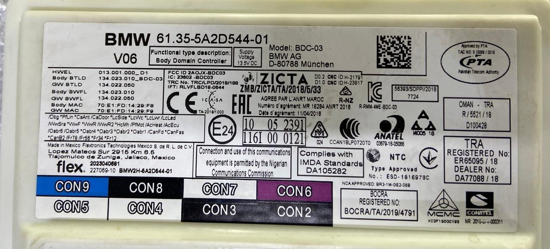 OEM BMW G20 320D X-Drive M-Sport Body Domain Controller BDC Control Unit 5A2D544