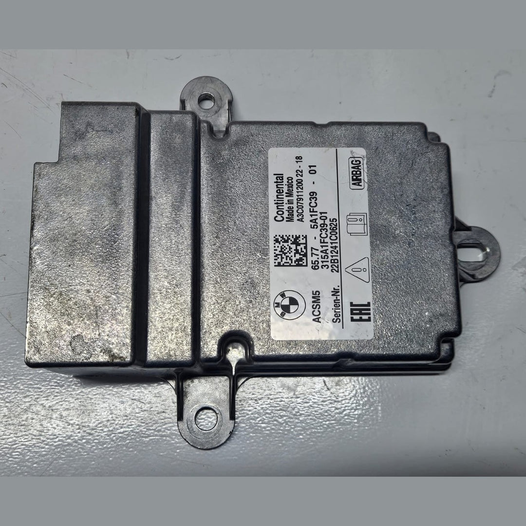 BMW X3 G01 RESTRAINT DIAGNOSTIC COMPUTER MODULE SRS UNIT OEM 5A1FC39