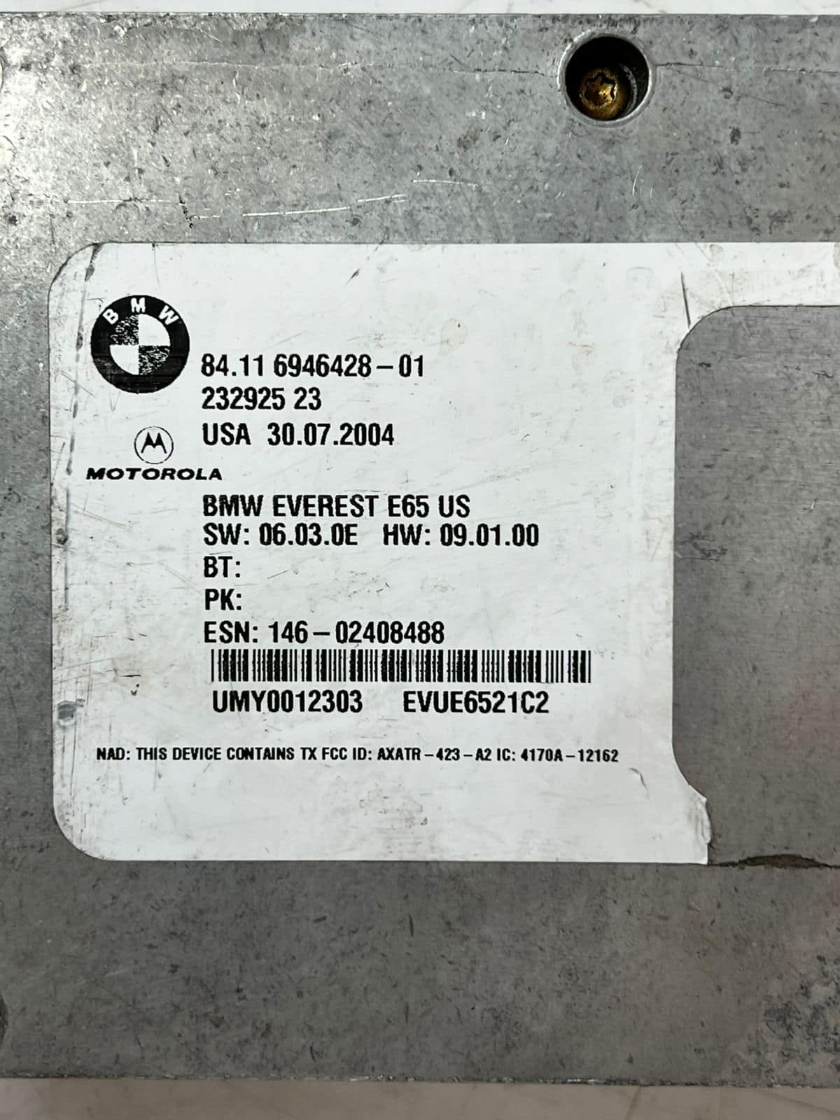 02-05 BMW 745Li E65 E66Telematics Bluetooth Communication Control Module 6946428
