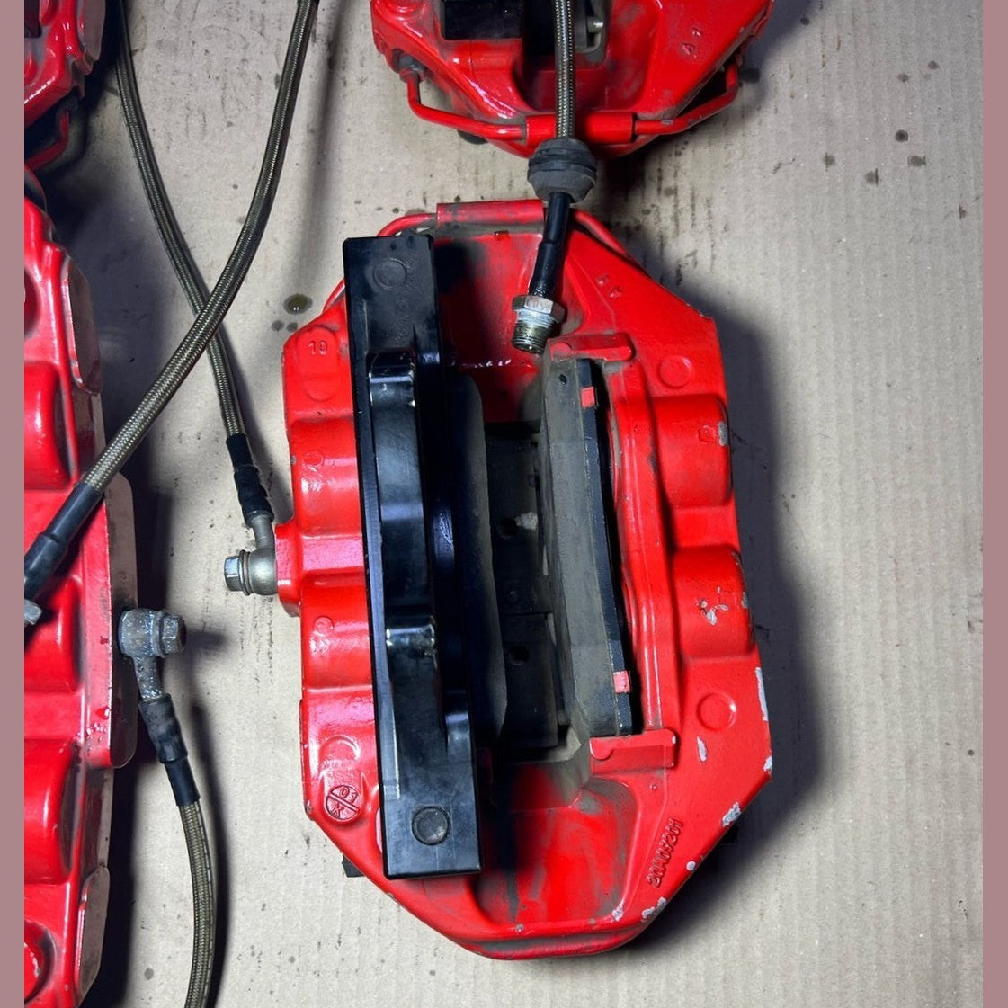 Mercedes-Benz E63 W212 AMG E-Class Front \ Rear Brembo Red Brake Calipers Set