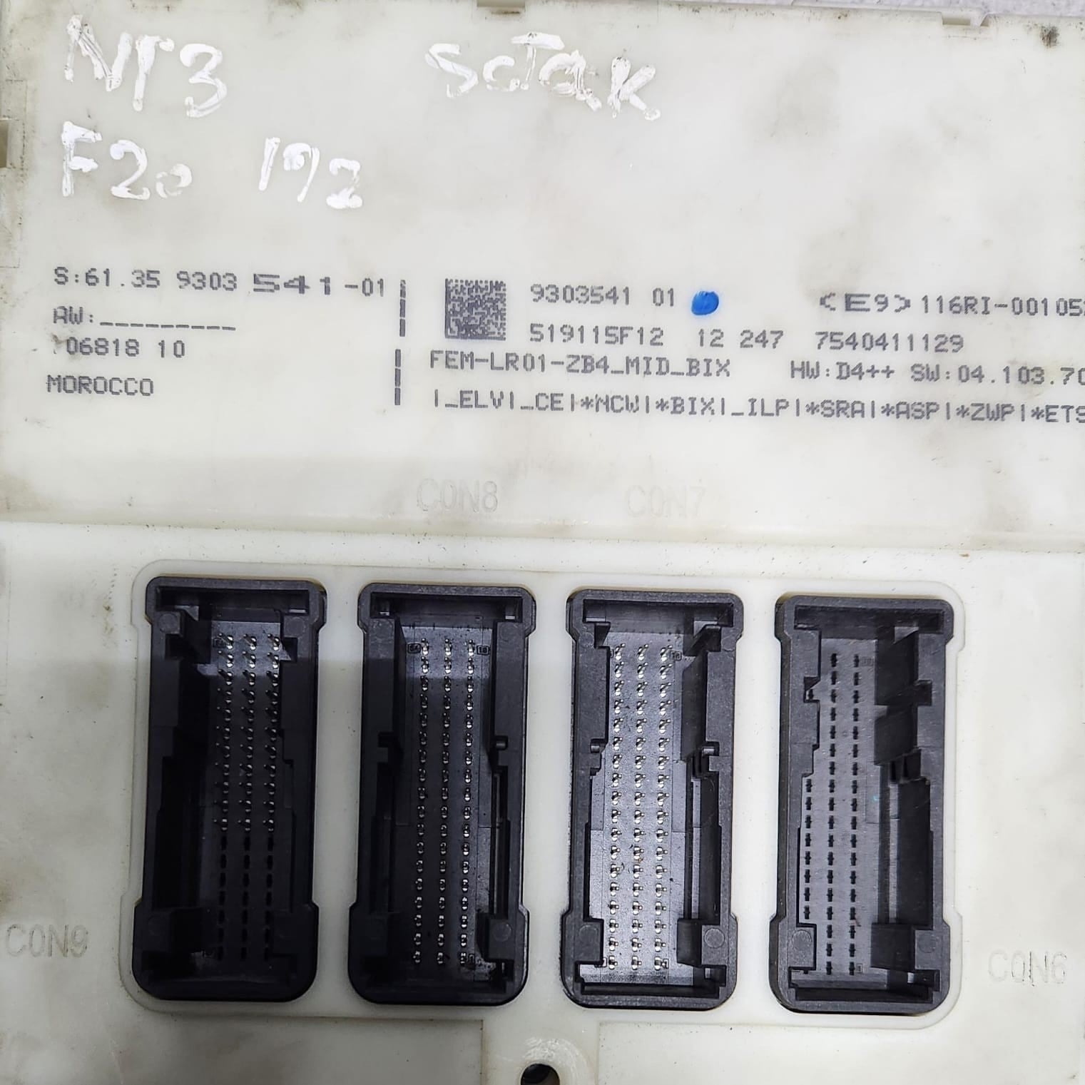 BMW Front Electronic Module 9303541 1 2 3 4 Series F20 F21 F22 F30 F31 F32 F36