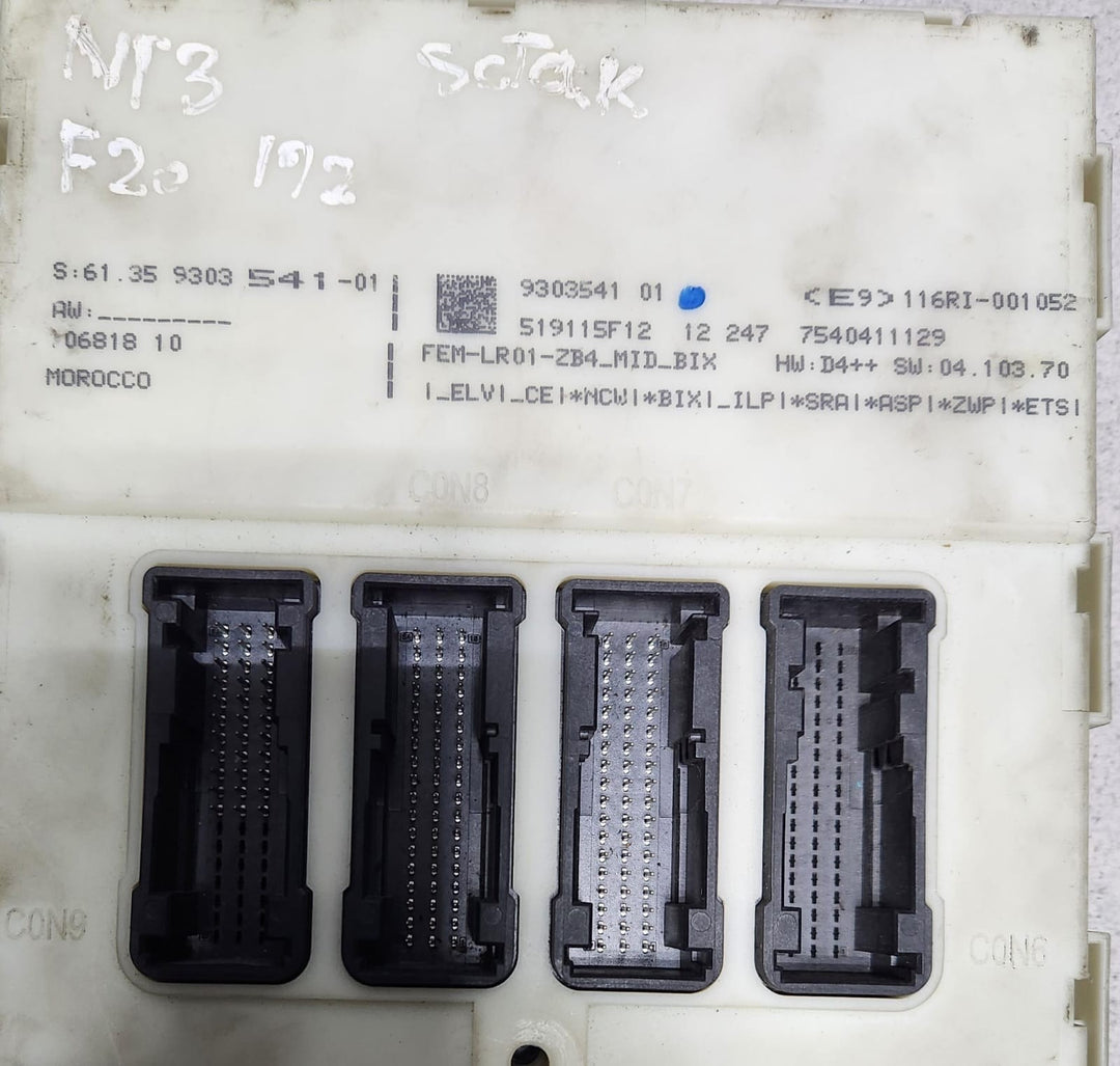 BMW Front Electronic Module 9303541 1 2 3 4 Series F20 F21 F22 F30 F31 F32 F36