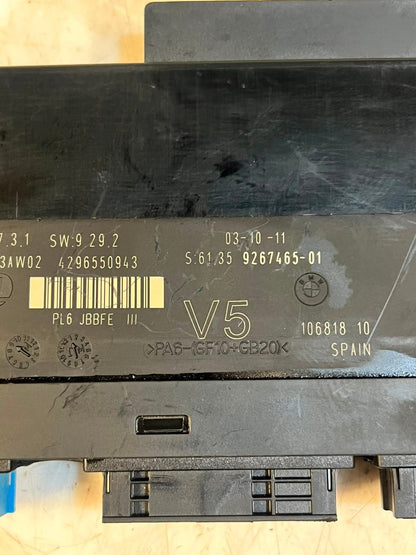 2012-2018 BMW F06 F10 F01 F13 7 Serie 640i Junction Box Control Module 9267465