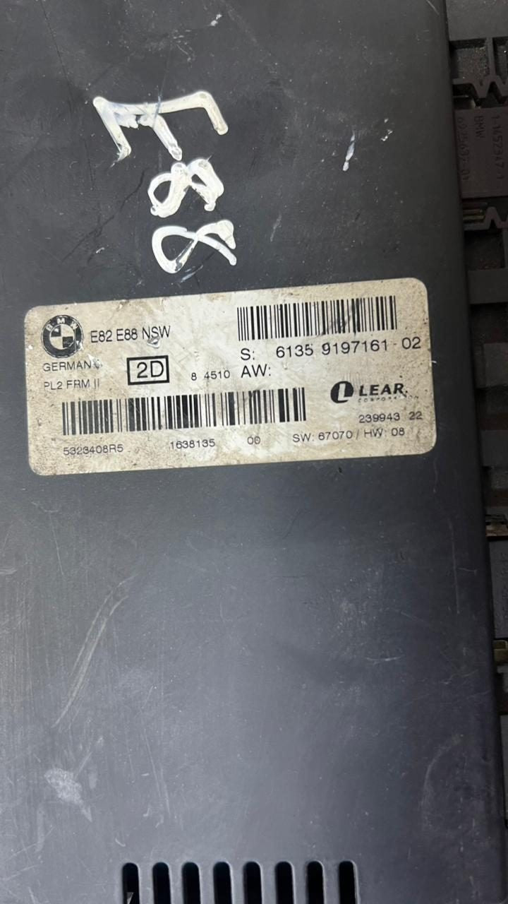 BMW 2008-2009 BMW 128i Footwell Light Control Module 9197161 FRM E82 E88 2D