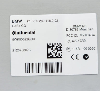 2012 BMW 640i CAS Control Unit Module 9282118 5,6 Series F12 F13 F10 F11 X3 F25 