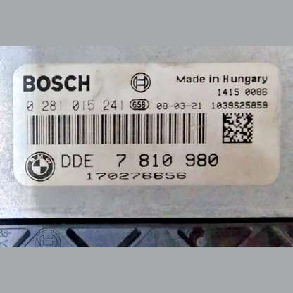 BMW X6 E71 M57 D5 TWIN TURBO M57N2 DIESEL Engine CONTROL ECU DDE 7810980 2011