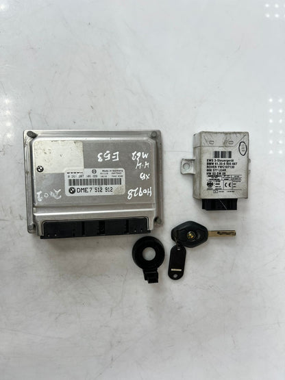 2002 BMW 540i X5 E53 4.4L Engine Control Module COMPLETE SET 7512912 