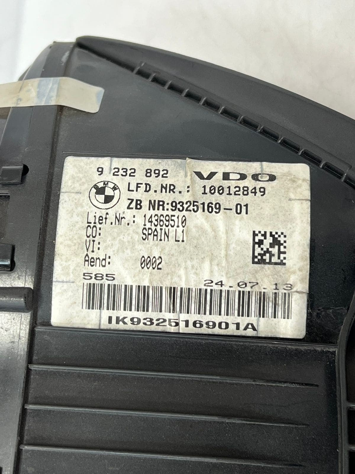 2017 BMW 1 Series F20 LCI 116D 1.5 Diesel 235i Instrument Cluster 9232892 OEM
