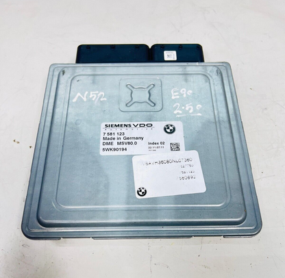 MSV80 08-10 BMW E90 328i 530i X5 Z4 N52 ECU Engine Control Module Unit 7581123