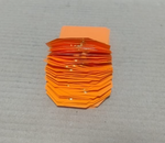 Load image into Gallery viewer, ACRYLIC TAG WITH METAL EYELET – THIN PLASTIC LABEL - IND/CRAFT ID TAG ORANGE