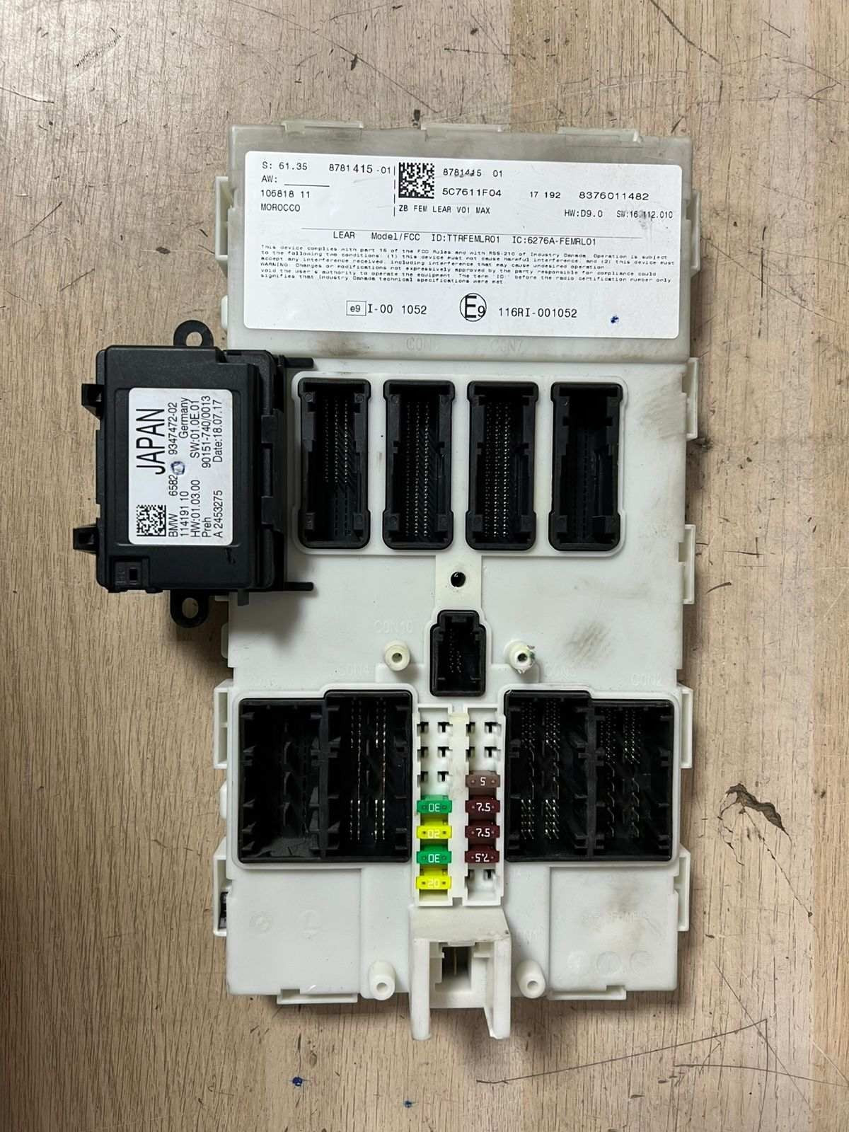 BMW F30 3' 1' Basic control unit key control unit ECU + FEM + 1KEY 8486839