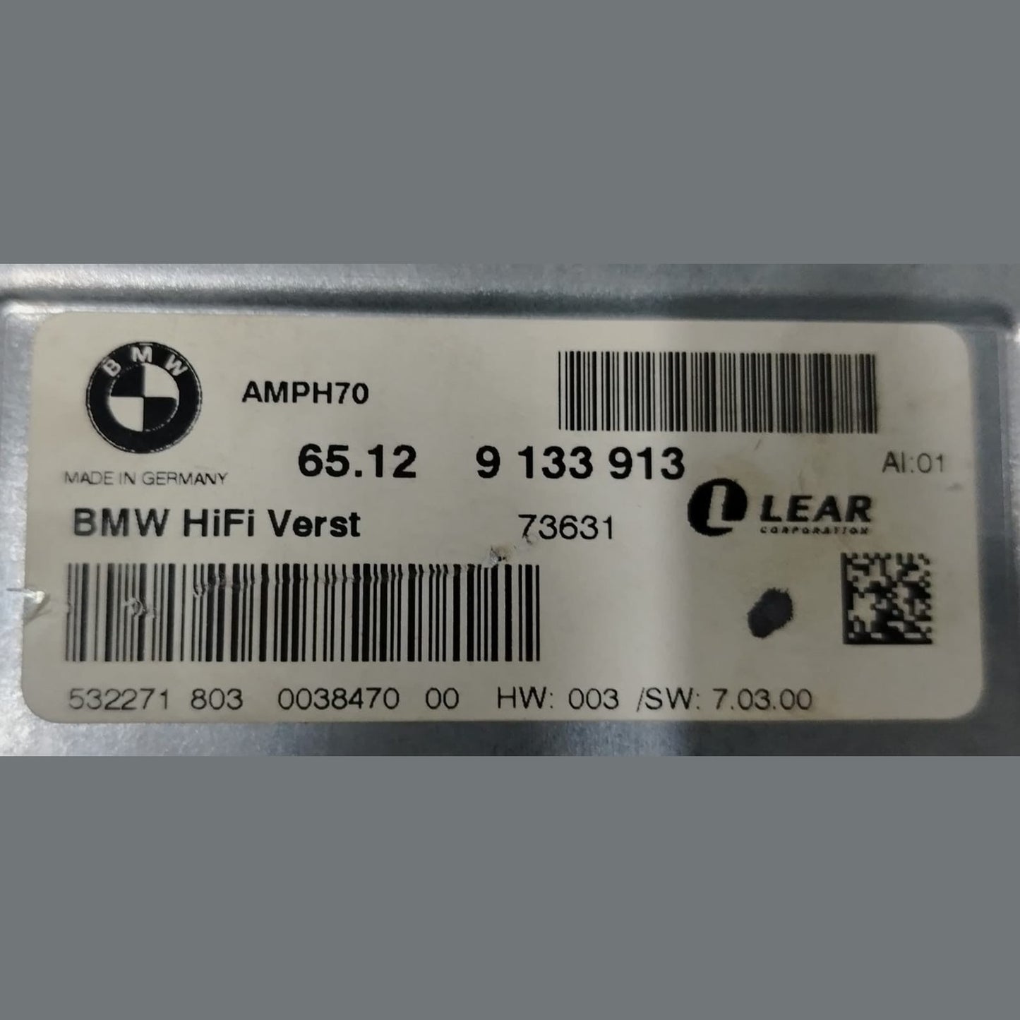 OEM BMW X5 E70 Radio Amplifier Audio HIFI Amplifier Sound 9133913 LEAR
