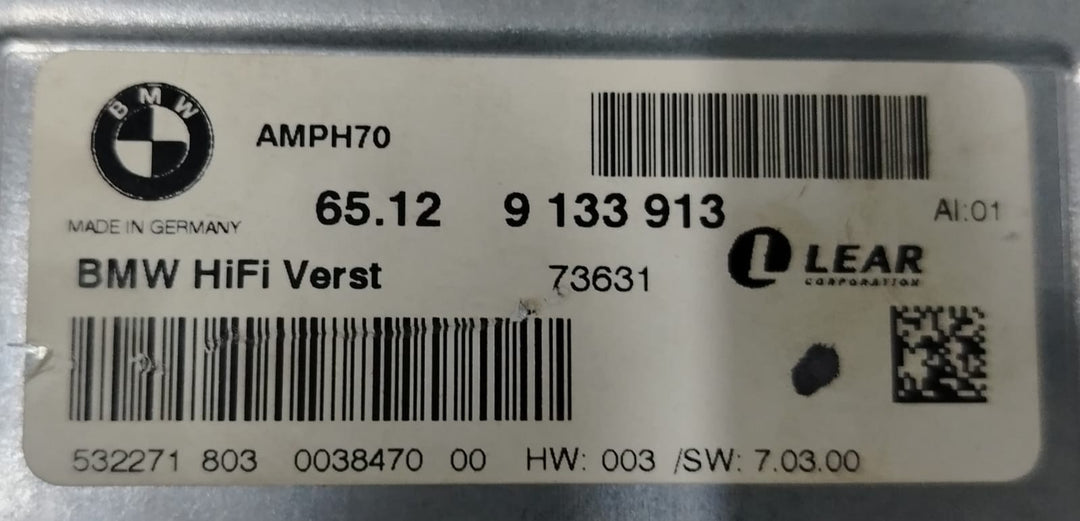 OEM BMW X5 E70 Radio Amplifier Audio HIFI Amplifier Sound 9133913 LEAR