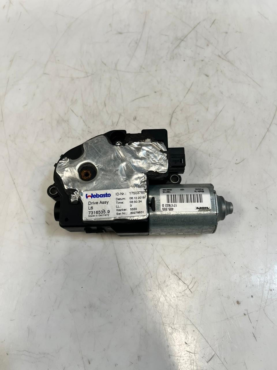 2011-2016 BMW 5-Series F10 550i 528i 535i xDrive Sunroof Motor 7316535 OEM