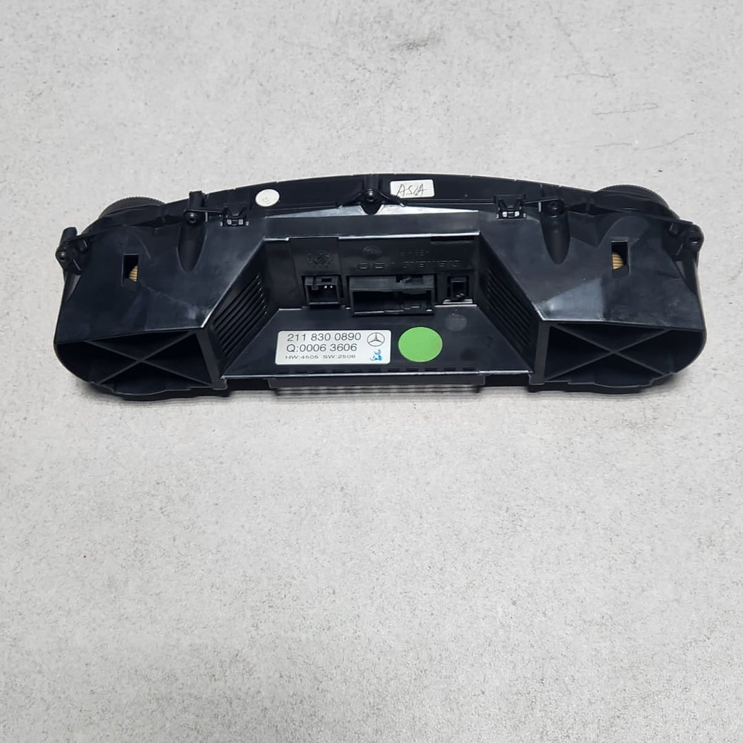 Mercedes-Benz Climate Control Panel 2118300890 W211 E-Class and S211 E-Class