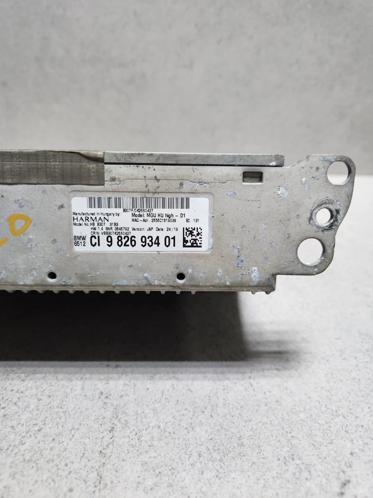 BMW G20 330E 2020 HEAD UNIT 9826934 NAVIGATION SYSTEM MGU-IL