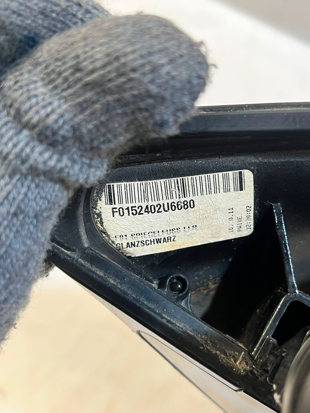 2009-2012 BMW F01 750i N63 Right Side Door Mirror F0152402U6680 USA OEM