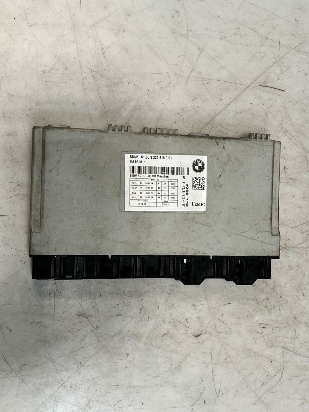 BMW F01 F10 SEAT CONTROL UNIT ECU ELECTRONIC MODULE MEMORY 9225618 OEM