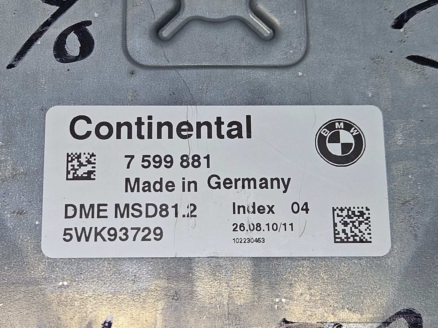 BMW 1 3 E81 E87 E90 E91 N43B20A ECU Engine Control Unit DME MSD81.2 7599881 Set
