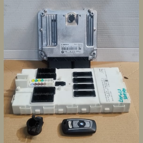 OEM BMW 320d N47N F30 2012 -2017  ENGINE CONTROL UNIT DDE ECU KIT +KEY - 8573259