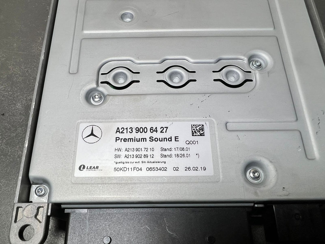 17-20 Mercedes W213 Burmester Lear Sound Amplifier Assembly A213 9006427 OEM