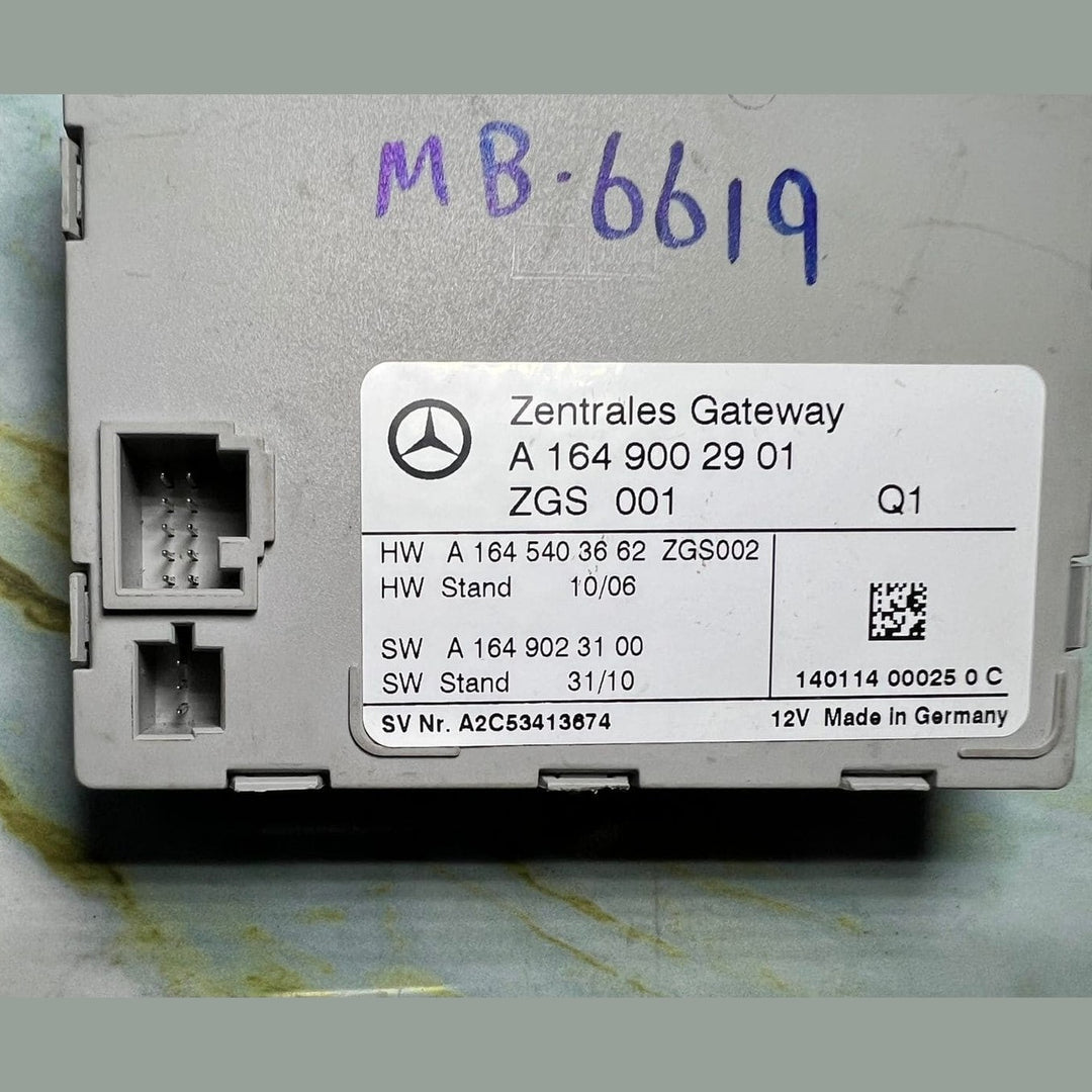 2007 Mercedes-Benz R63 AMG Central Gateway Control Unit A1649002901 W164 ML63,