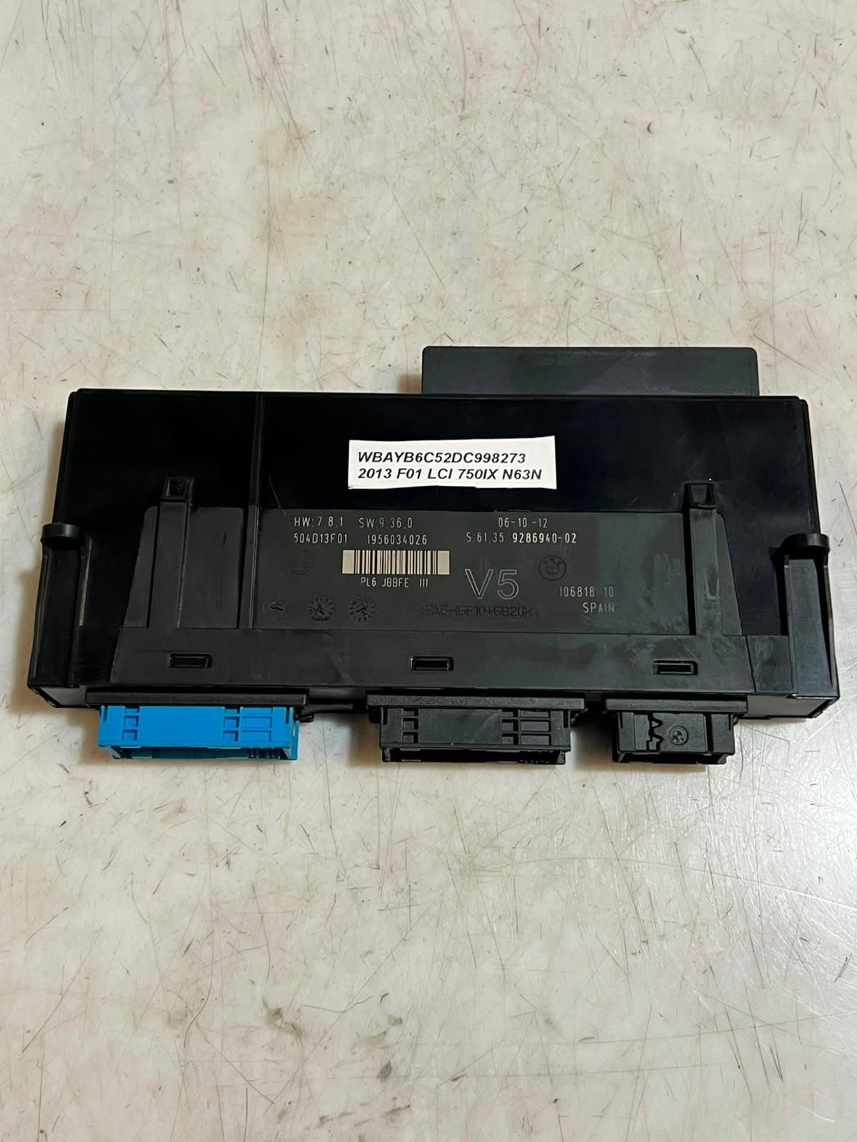 2011-2013 BMW F01 F02 F06 F10 F12 F13 528i Body Control Module 9286940 OEM