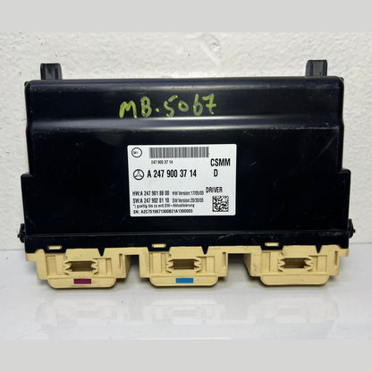17-19 Mercedes Benz W247 CLA B-Class Driver Seat Control Module A247 9003714 OEM