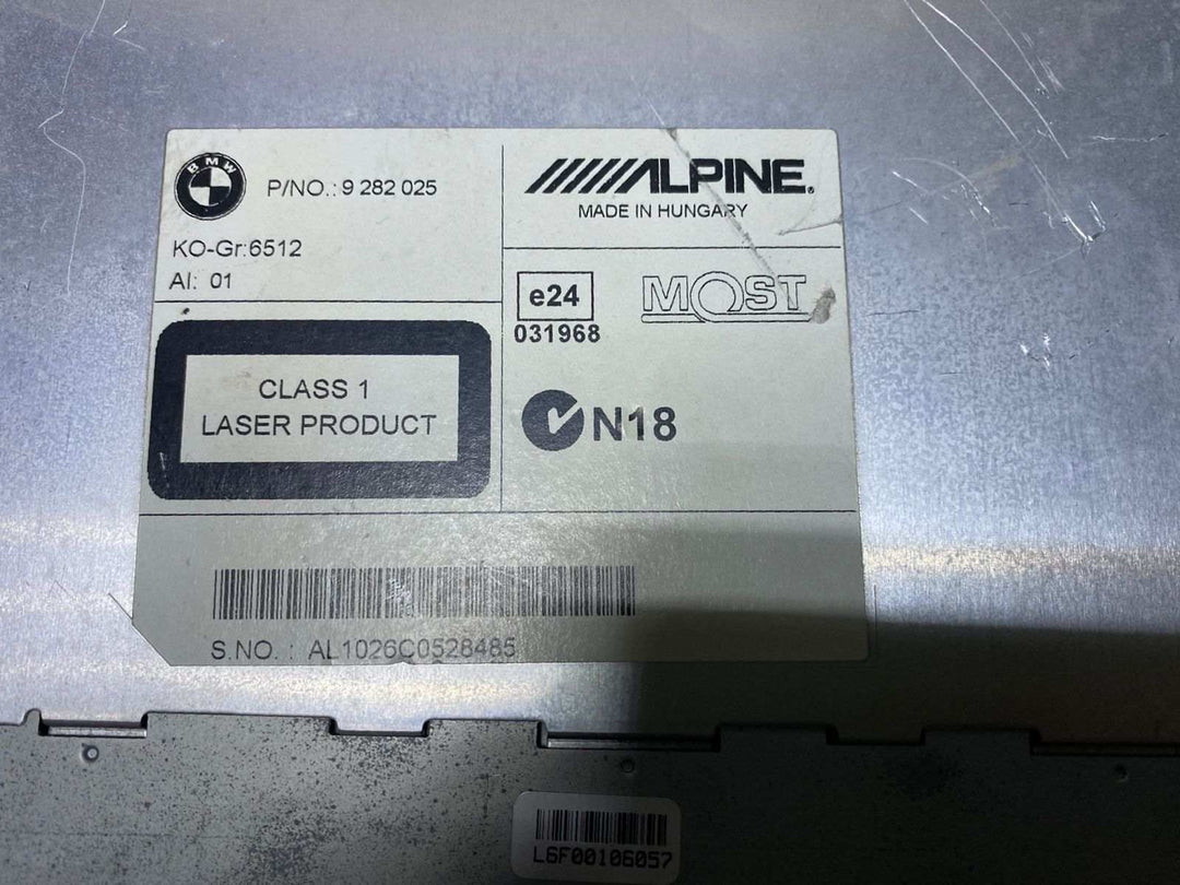 OEM Alpine Radio CD Player Head Unit BMW F10 9282025