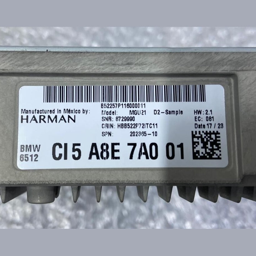 OEM BMW G60 G70 G05 G06 LCI MGU21 AUDIO HEAD UNIT 5A8E7A0 HARMAN BECKER NEW OEM