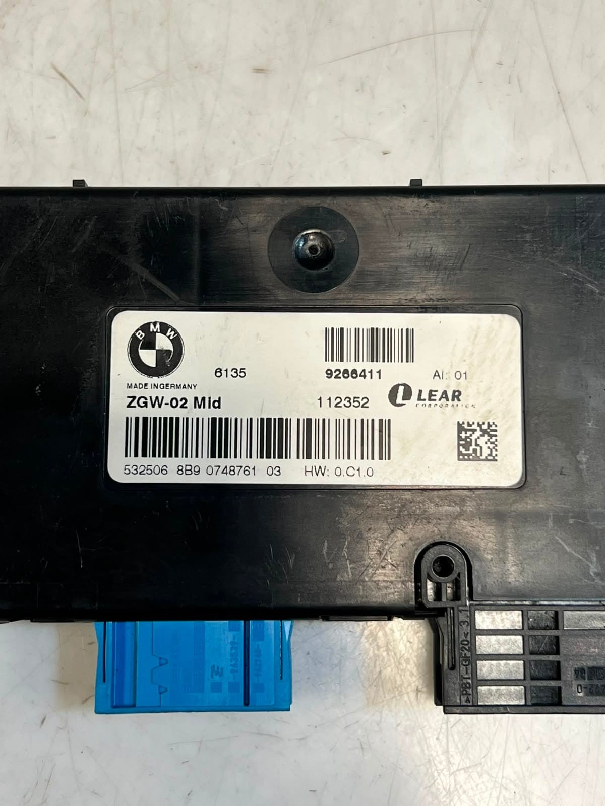 2011-2017 BMW F10 F25 X3 Central Gateway Control Module 9266411 OEM