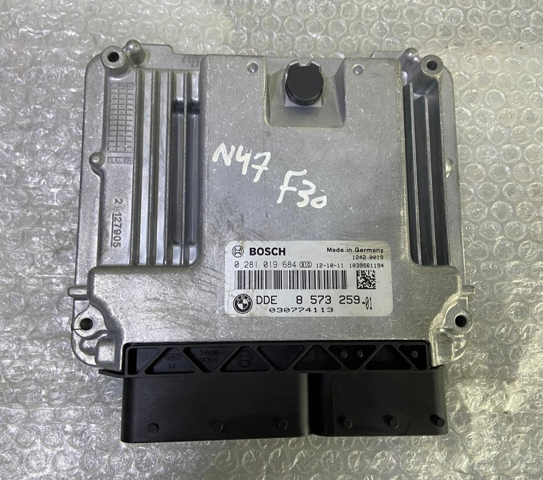 OEM BMW 320d N47N F30 2013 ENGINE CONTROL UNIT ECU KIT DDE 8573259 BOSCH