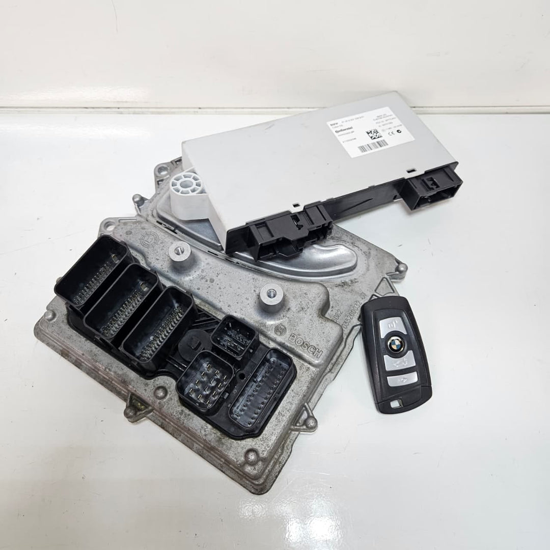 7629420-2011-2012 BMW X3 535i GT N55 Engine Control Module ECU DME Key Set