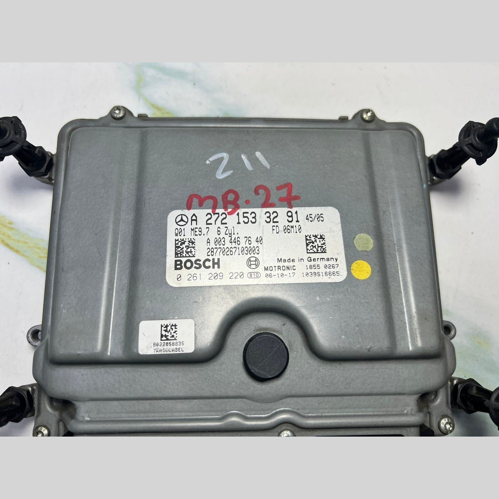 2006-2012 Mercedes-Benz W211 E350 Engine Control Module A2721533291 CLK350