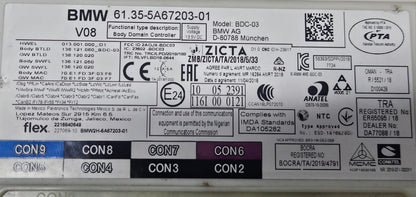 BMW 5 Series G31 Body Control Module 5A67203 OEM