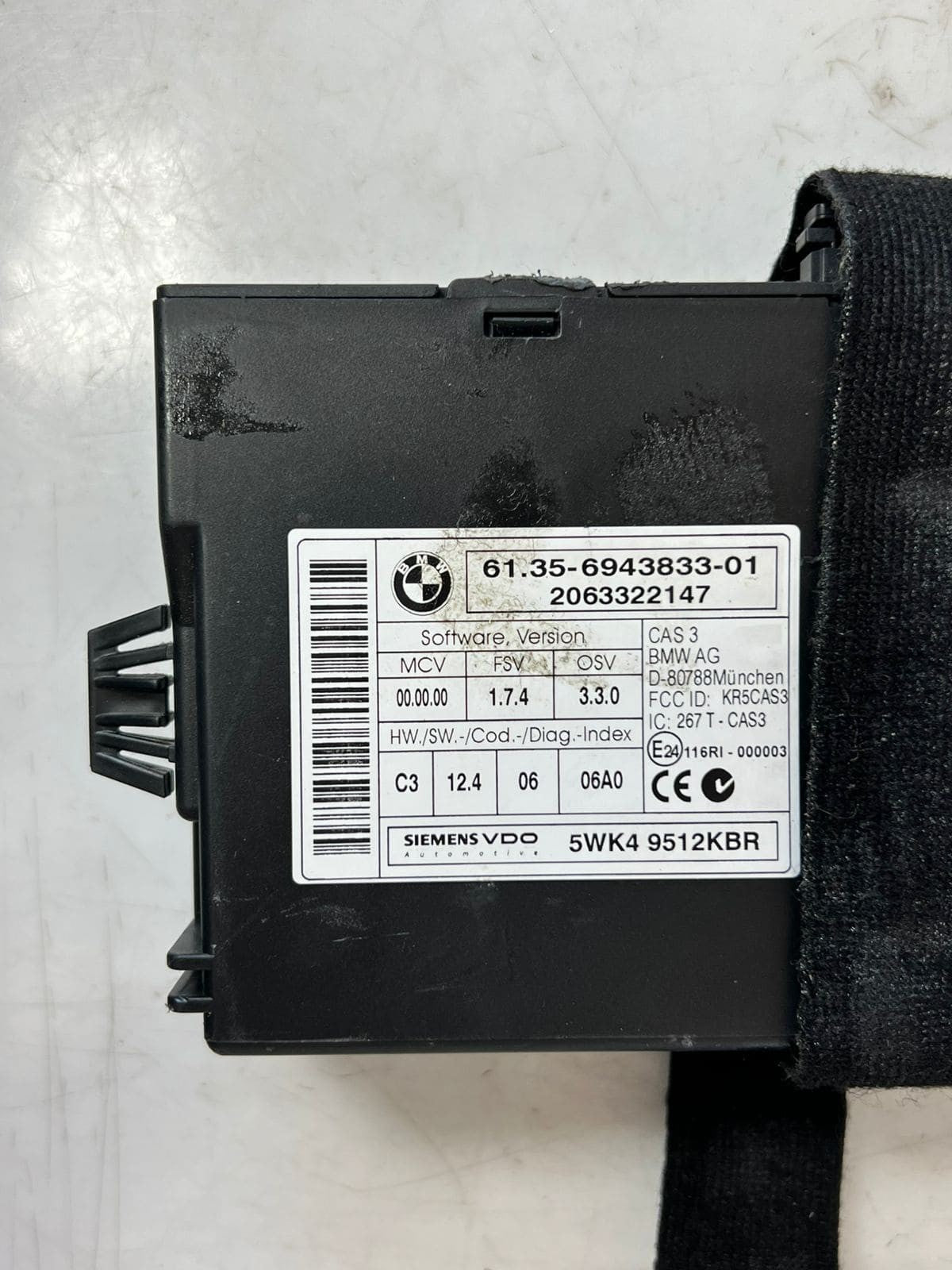 2007-2013 BMW X5 E70 N57 Engine Control Unit ECU SET DDE+CAS3+1KEY 7805585 OEM