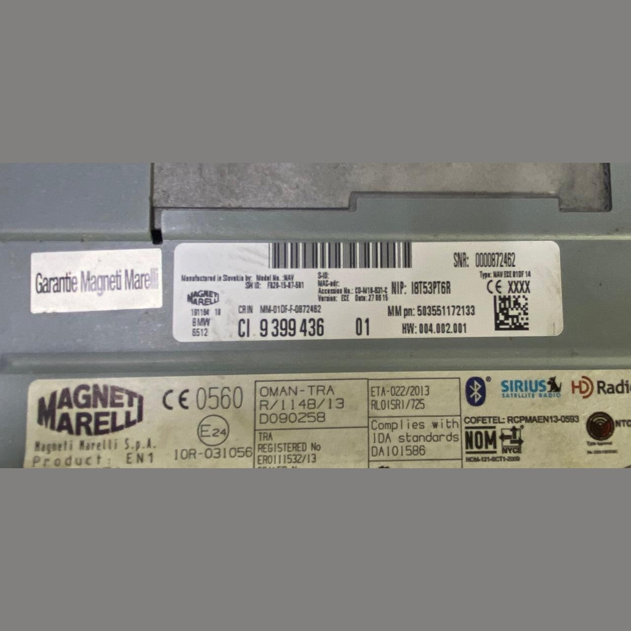 OEM BMW F20 F30 F45 F10 F48 Audio Sat Nav Computer Head Unit 9399436