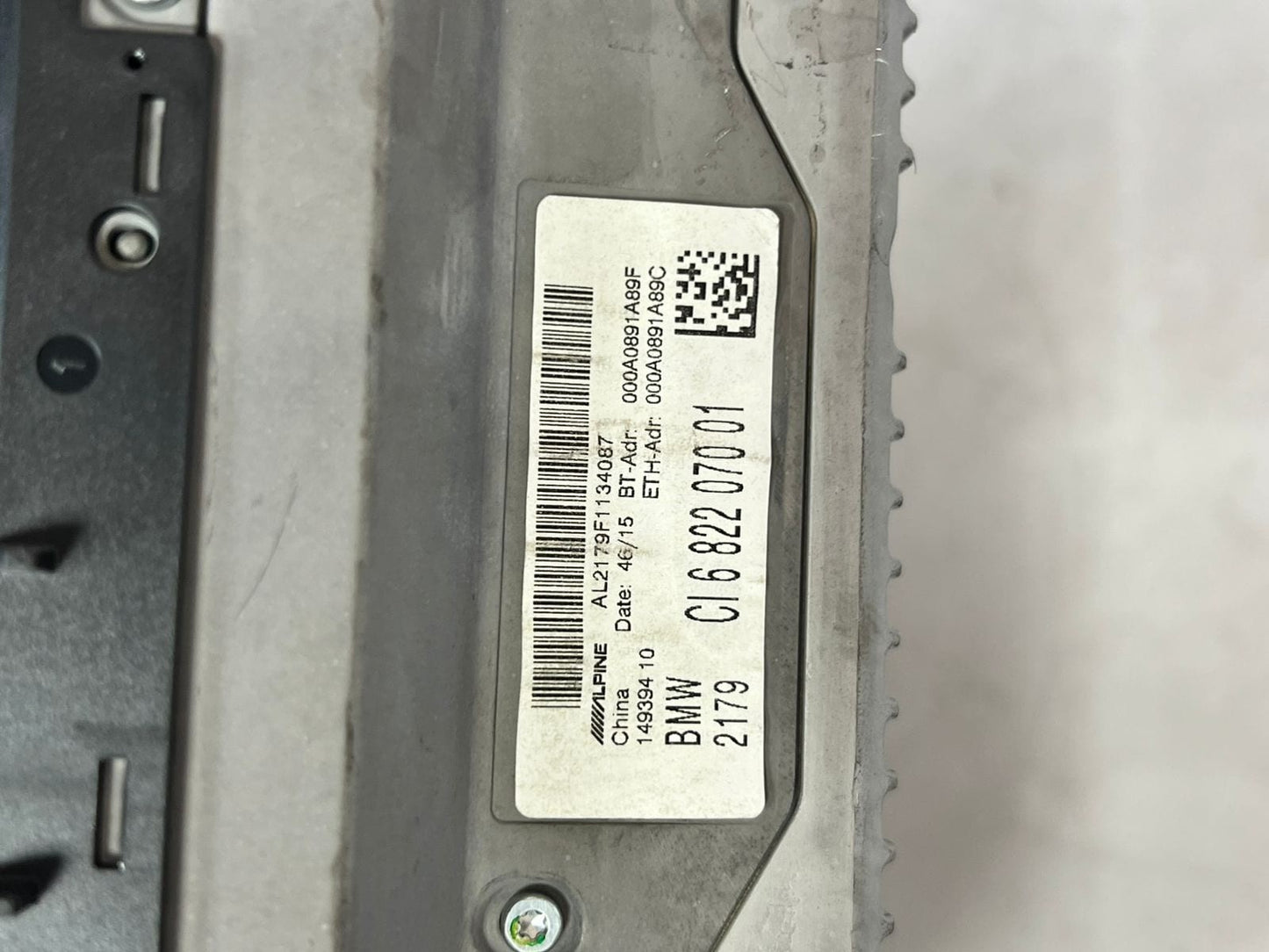 BMW F20, F21, F23, F30, F31, F45 F48 LCI NAVIGATION Head unit High 2 6822070 OEM