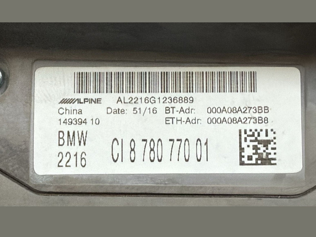 BMW F06 F20 F30 G11 G30 NBT EVO Sat Nav Computer Navigation Head Unit 8780770