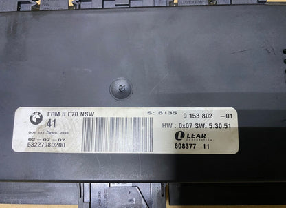 BMW Footwell Light Module Control Unit 9153802  X5 E70 