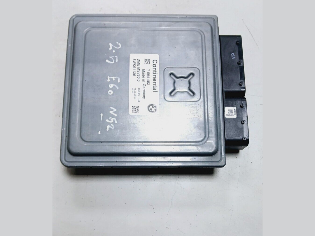 BMW 3 5 E60 E61 E90 E91 N52 ECU Engine Control Unit Module ECM DME MSV80 7594483