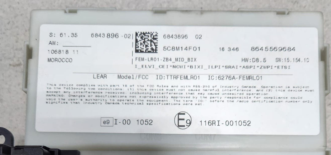 BMW Engine Control Unit 8691836 2 Series F22 218i B38B15A ECU SET 