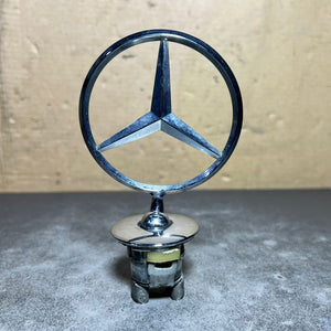 Front Hood Ornament Mounted Star Emblem For Mercedes-Benz C E S AMG Silver Logo